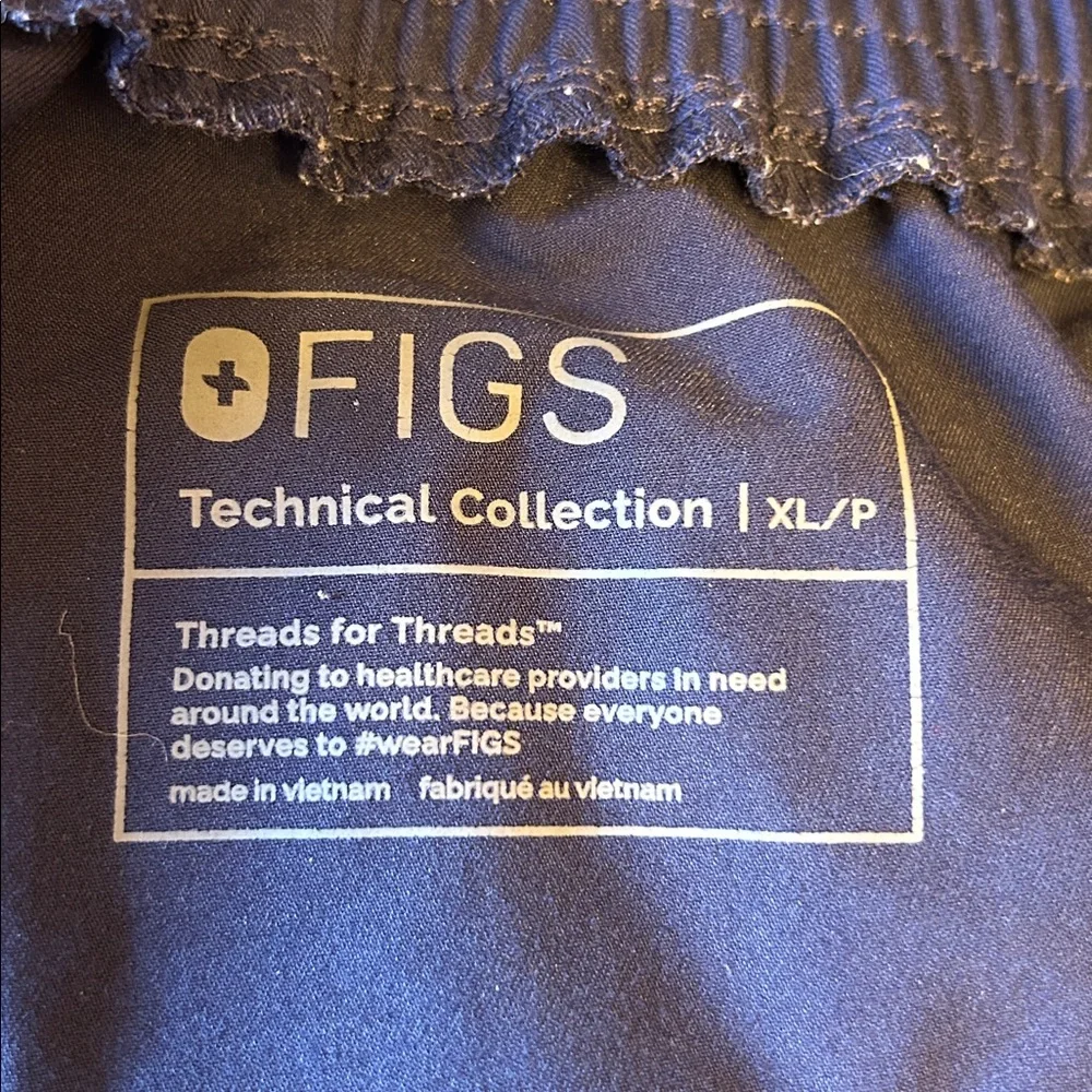 FIGS Technical Collection Men’s Scrub Pants Navy Blue XL Nursing Healthcare
